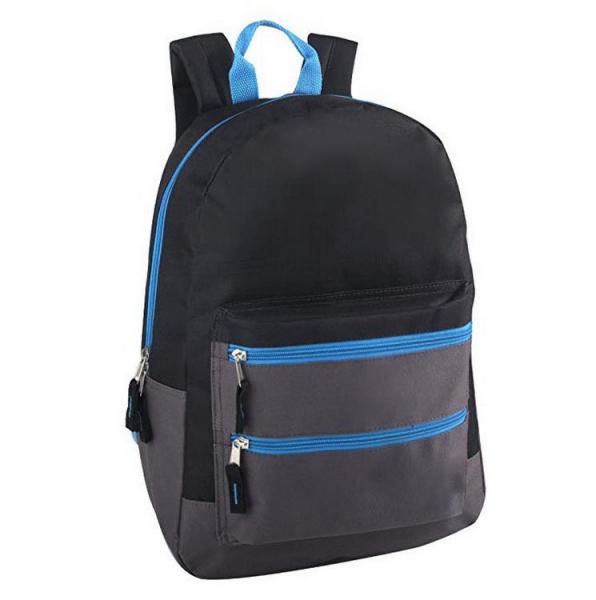 sac à dos bleu personnalisé promotionnel pour les garçons des écoles